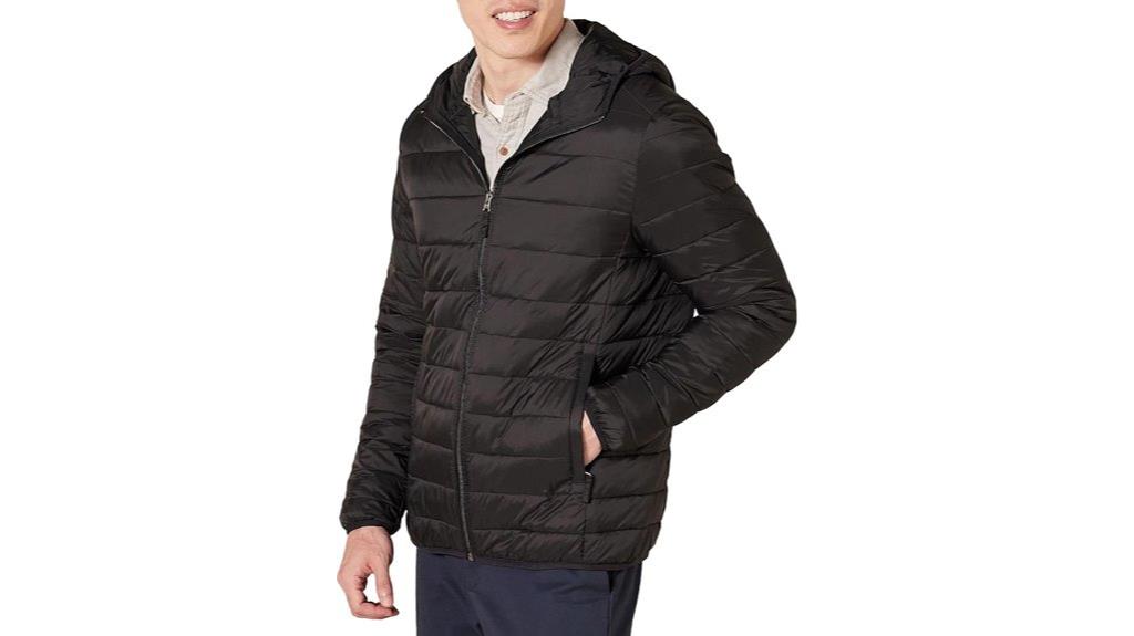 lightweight water resistant puffer jacket