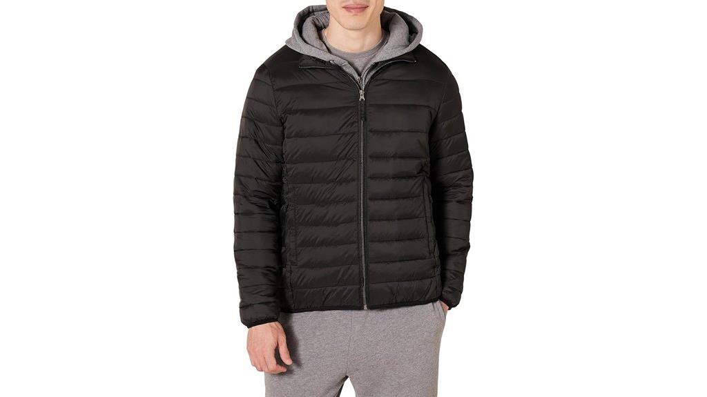 lightweight water resistant puffer jacket