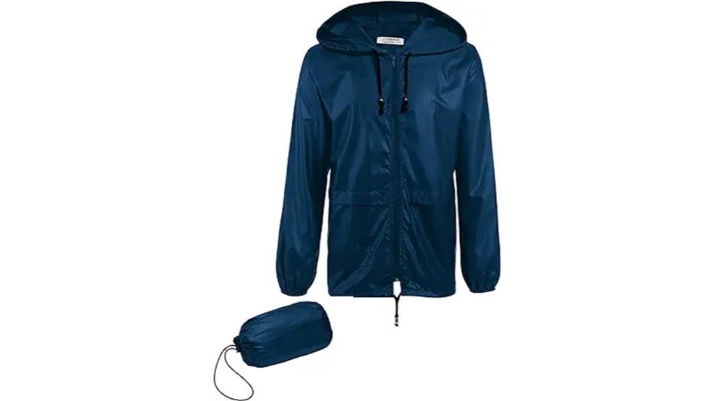 lightweight waterproof rain jacket