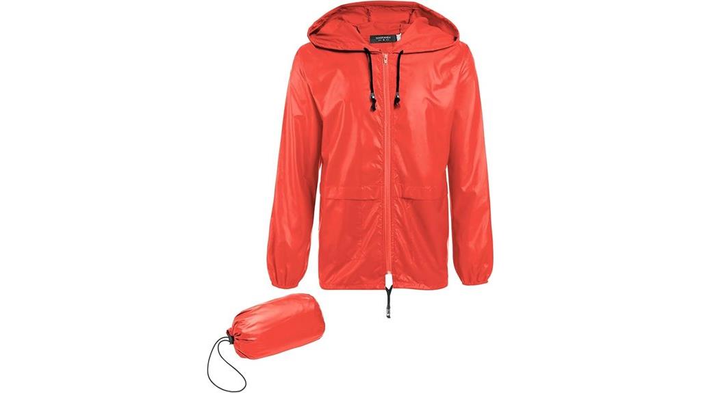 lightweight waterproof rain jacket