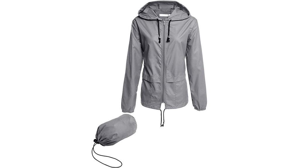 lightweight waterproof rain jacket
