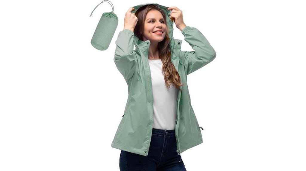 lightweight waterproof rain jacket