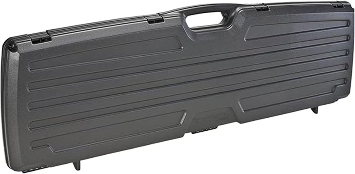 lockable black gun case