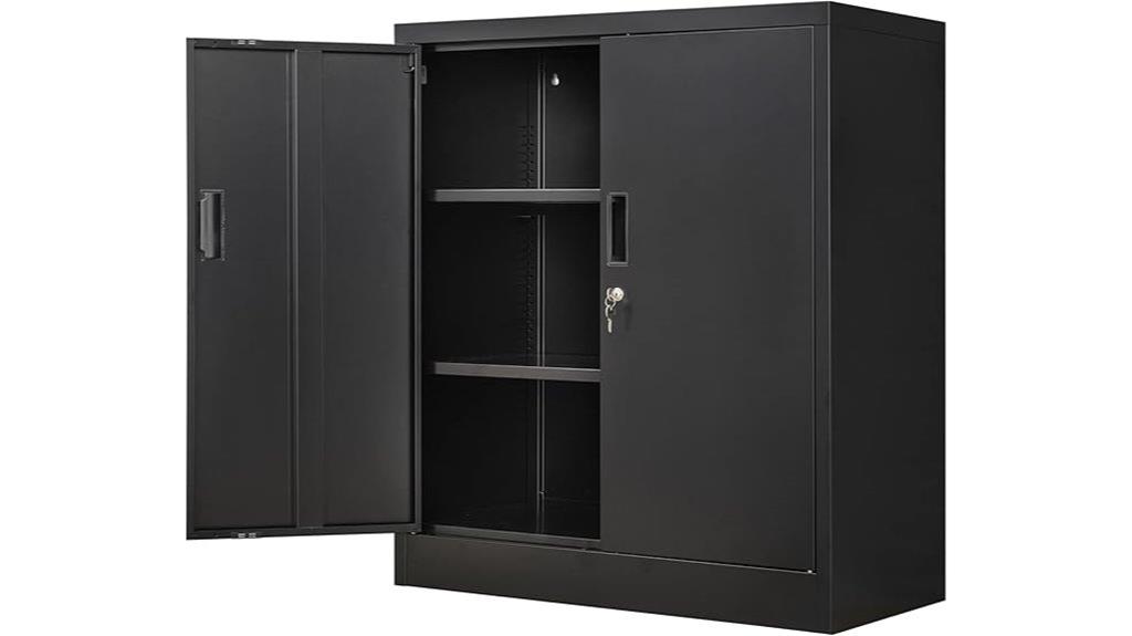 lockable metal storage cabinet