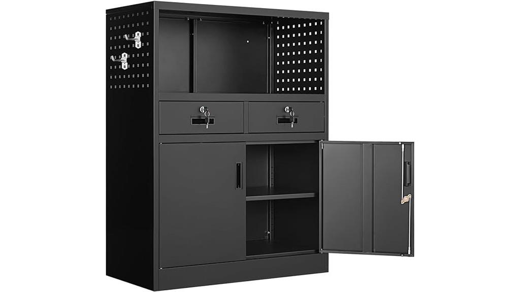 lockable metal storage cabinet