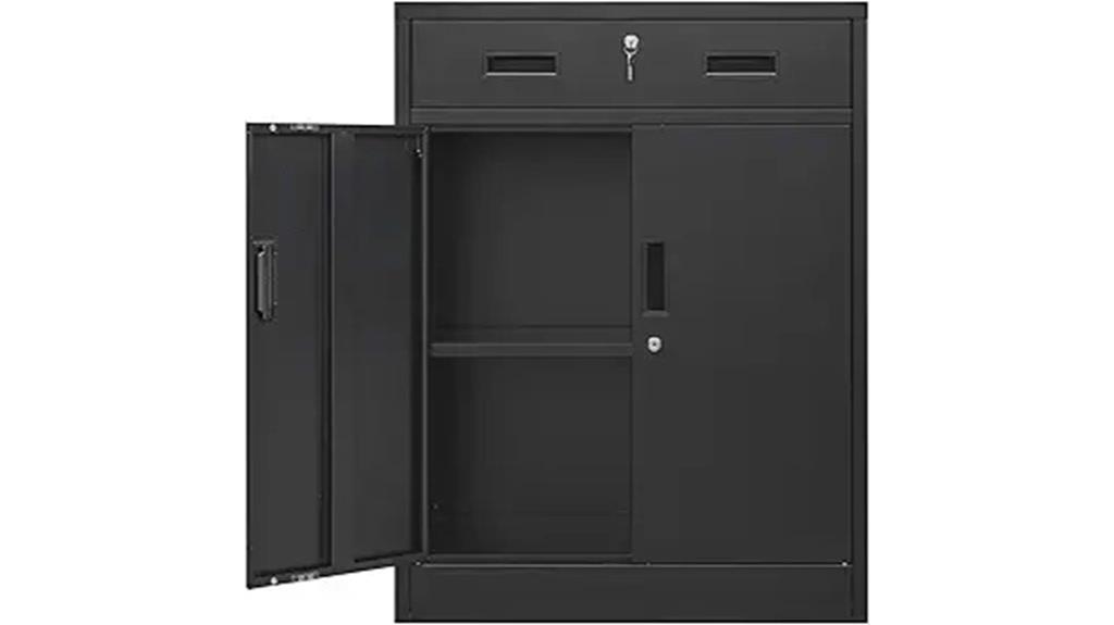lockable metal storage cabinet