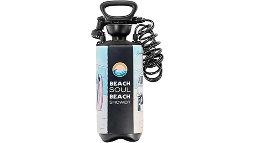 manual portable shower system