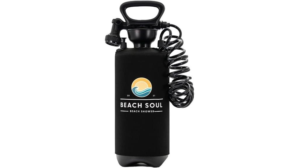 manual pump portable shower