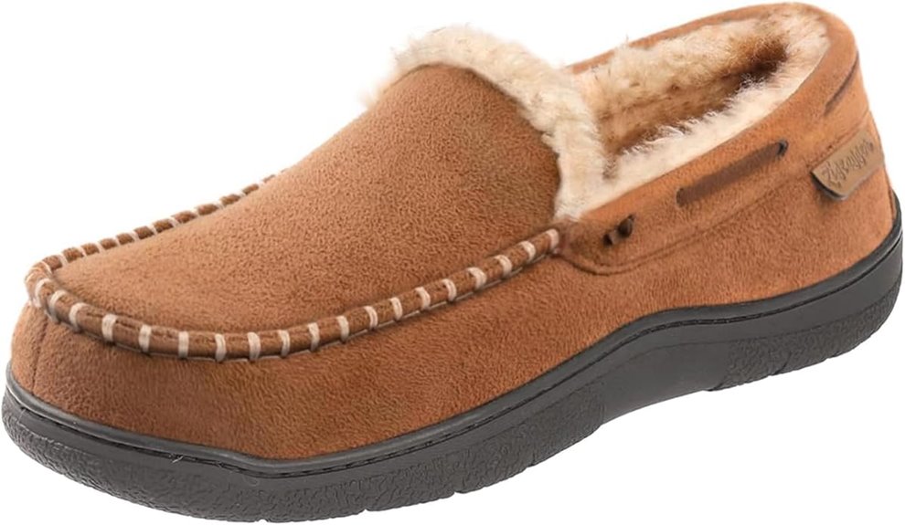 memory foam moccasin slippers