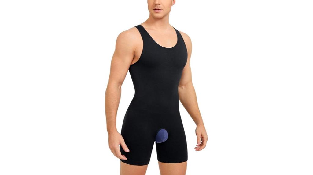 men s compression shapewear bodysuit