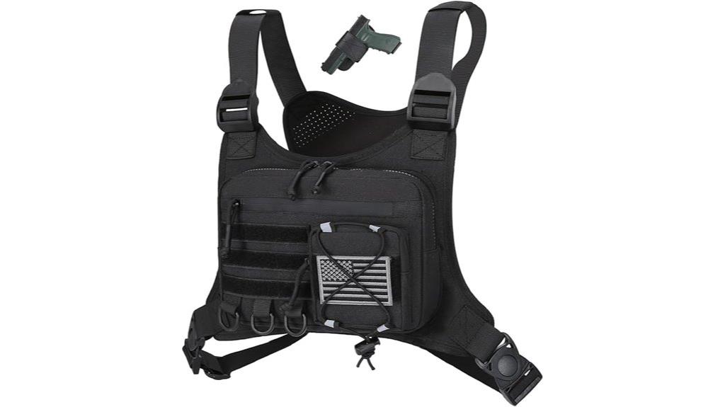 men s edc outdoor chest bag