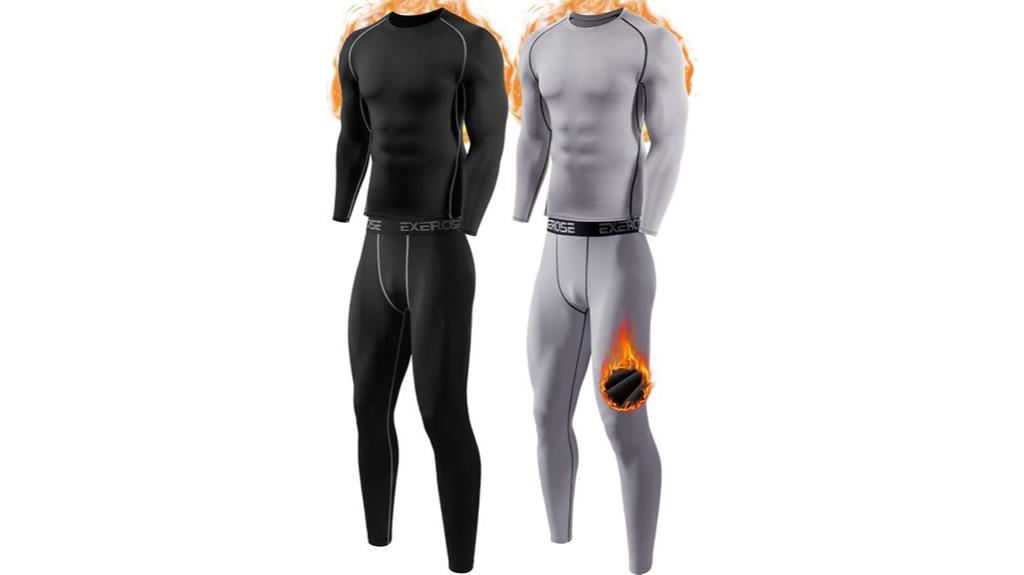 men s fleece lined long johns