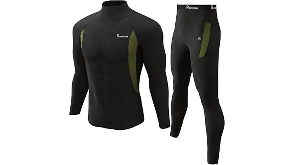 men s fleece lined long johns