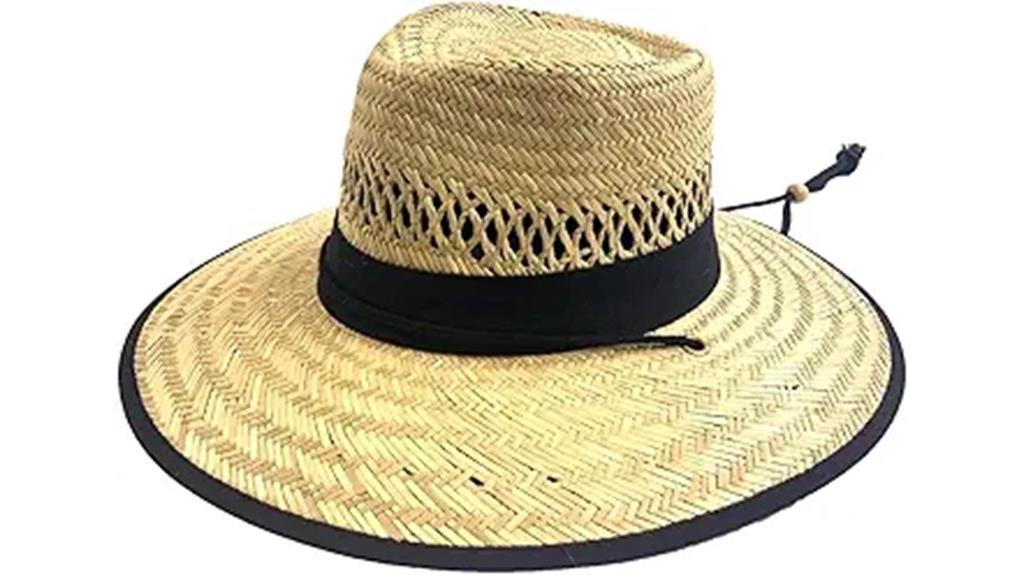 men s straw lifeguard hat