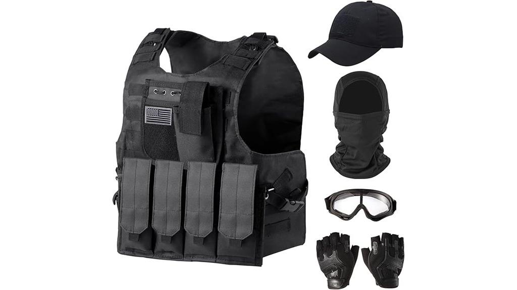 men s tactical vest set