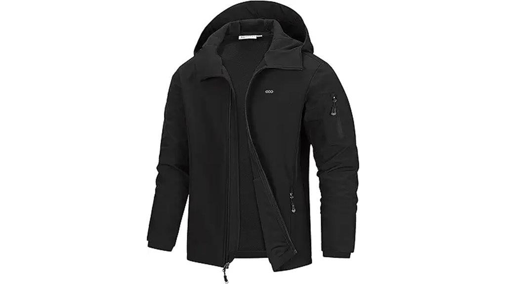 men s waterproof hooded jacket