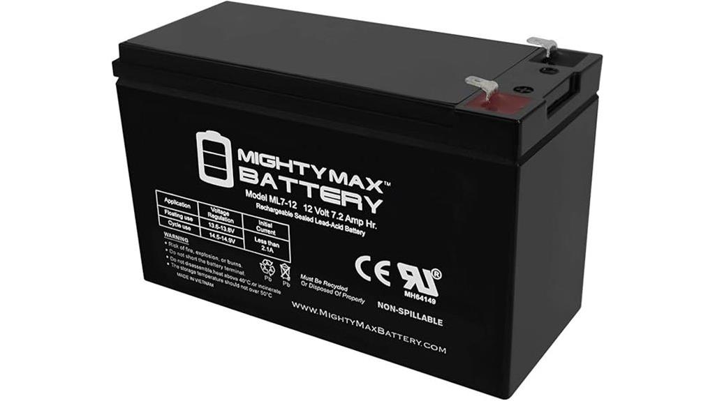 mighty max 12v sla battery