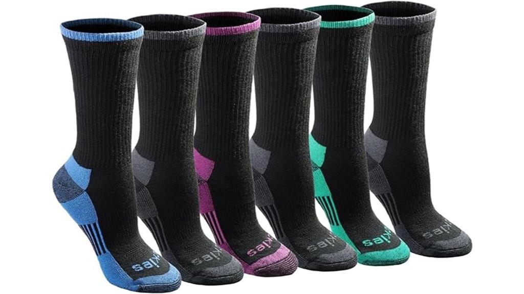 moisture control crew socks