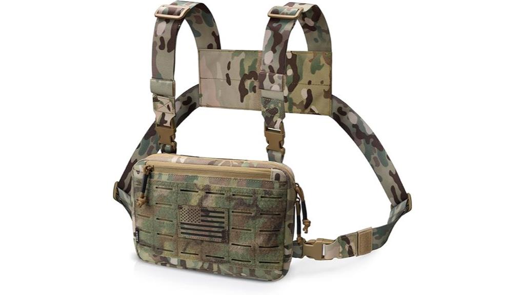 molle designed tactical chest rig