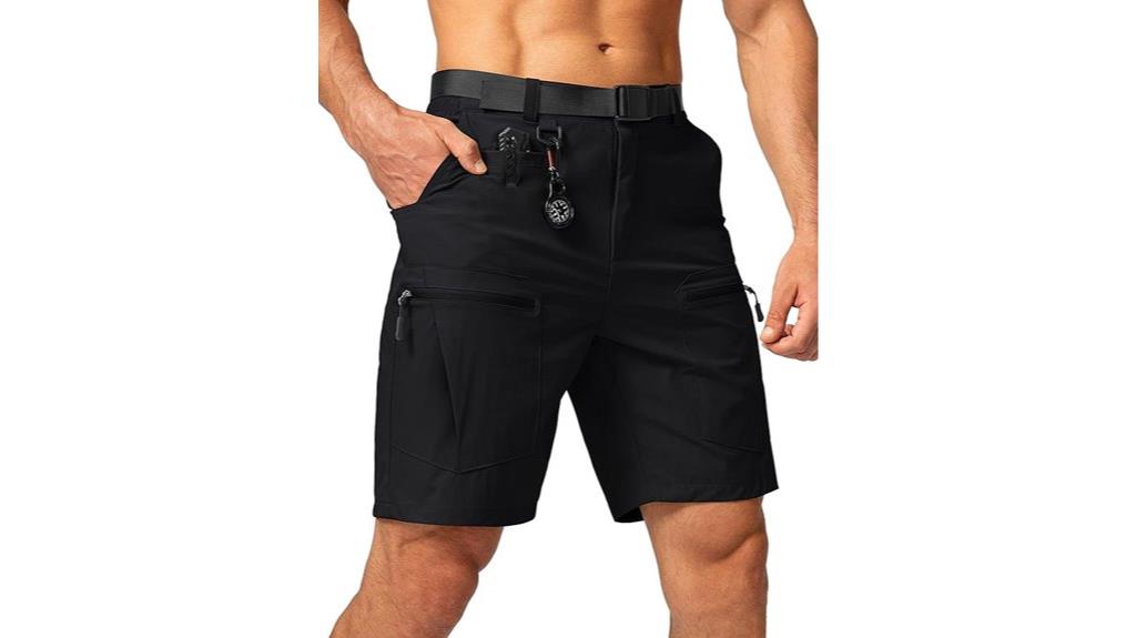 multi pocket hiking shorts