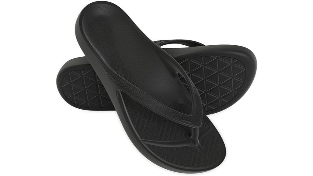 orthotic flip flops support