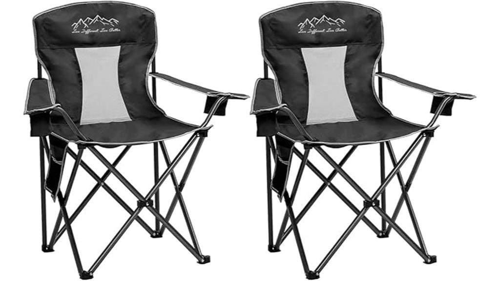 oversized portable camping chairs