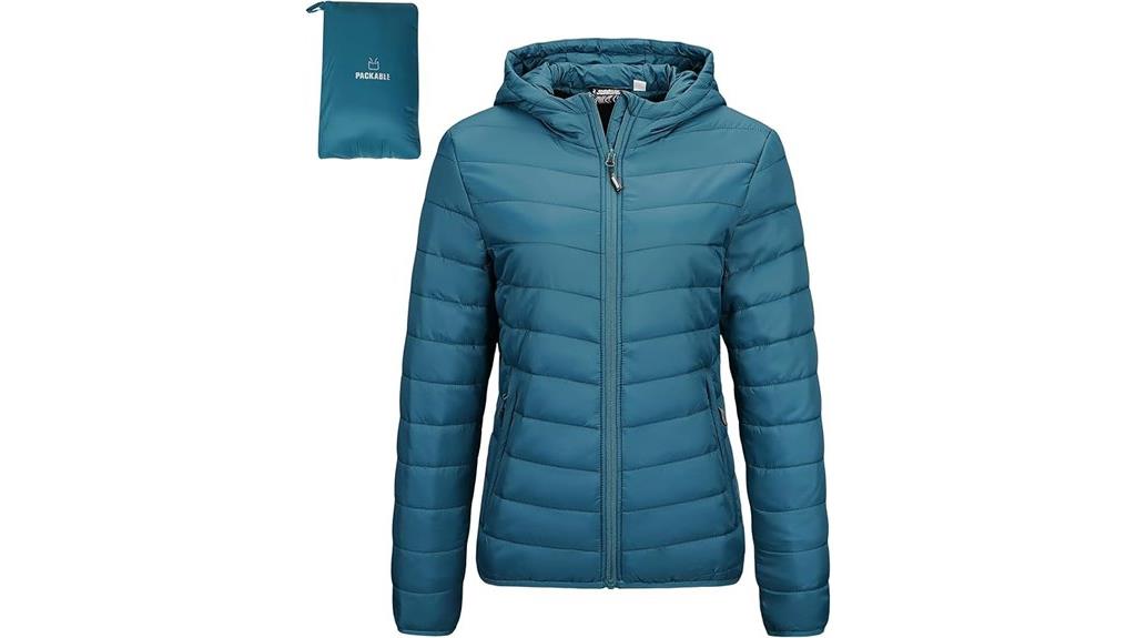 packable lightweight puffer jacket