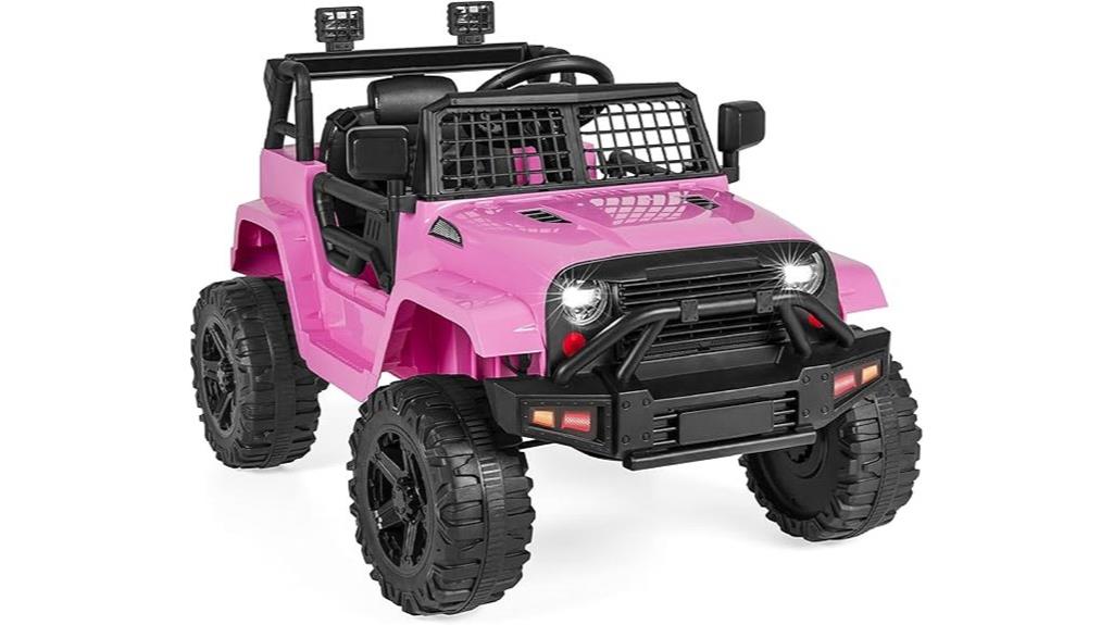 pink kids ride truck