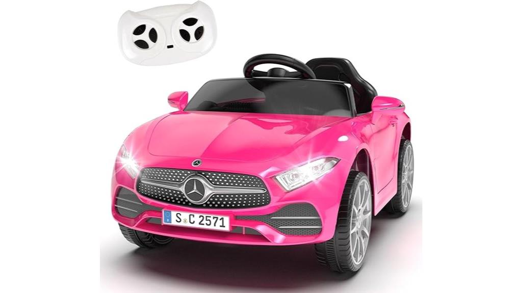 pink ride on car