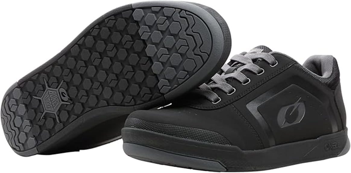 pinned flat pedal shoe