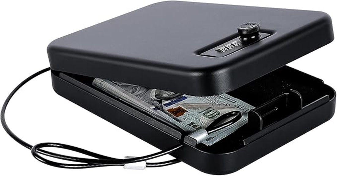 pistol safe with combination