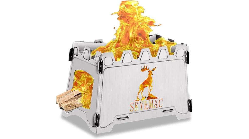 portable campfire cooking stove