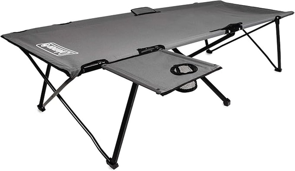 portable camping cot table