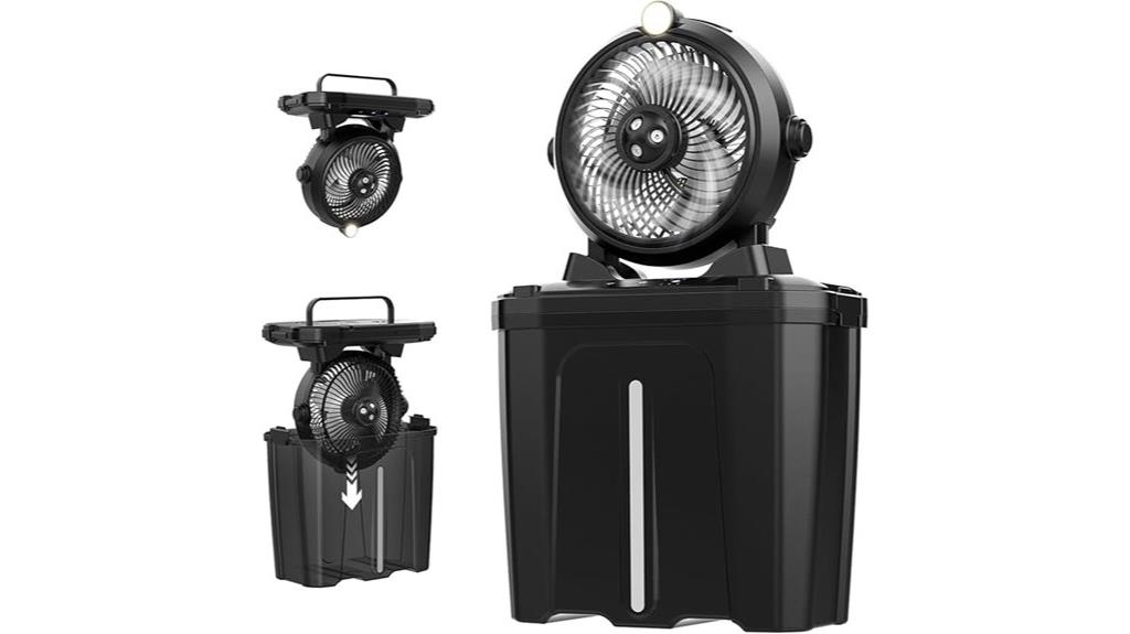 portable misting fan rechargeable