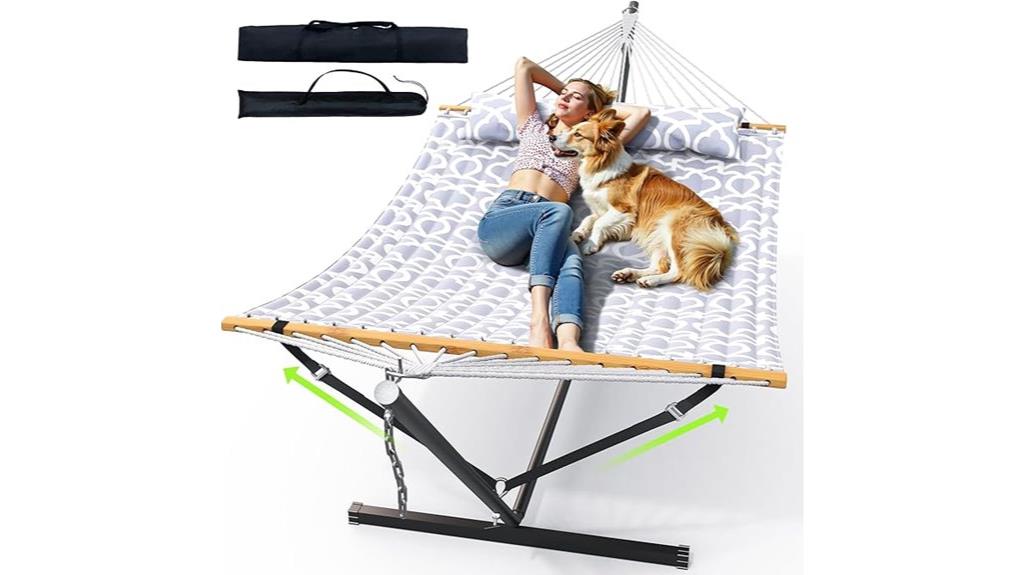 portable outdoor double hammock