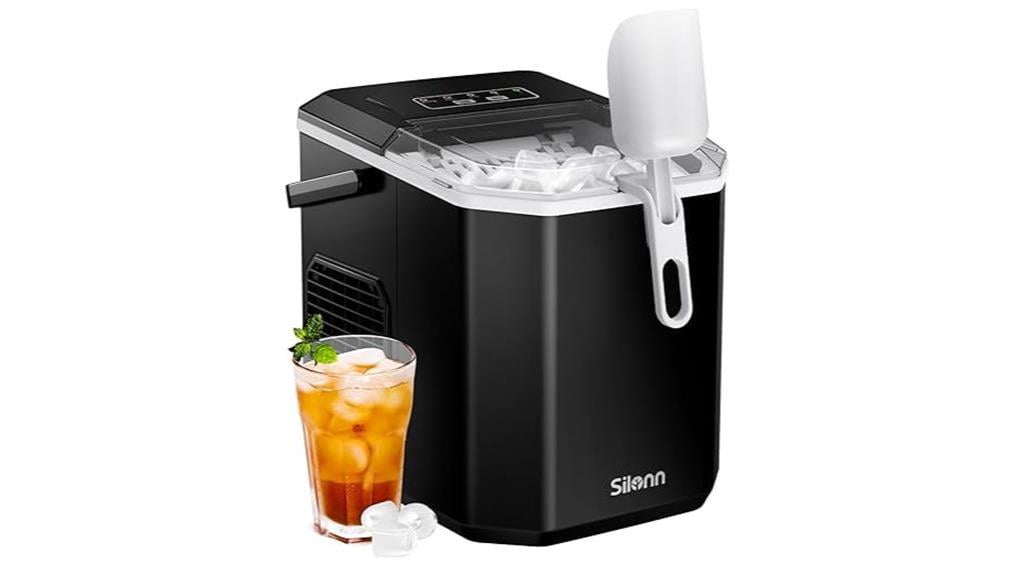 portable self cleaning ice maker