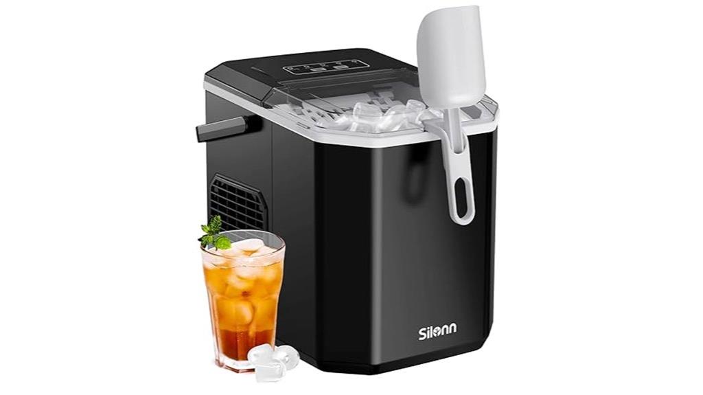 portable self cleaning ice maker
