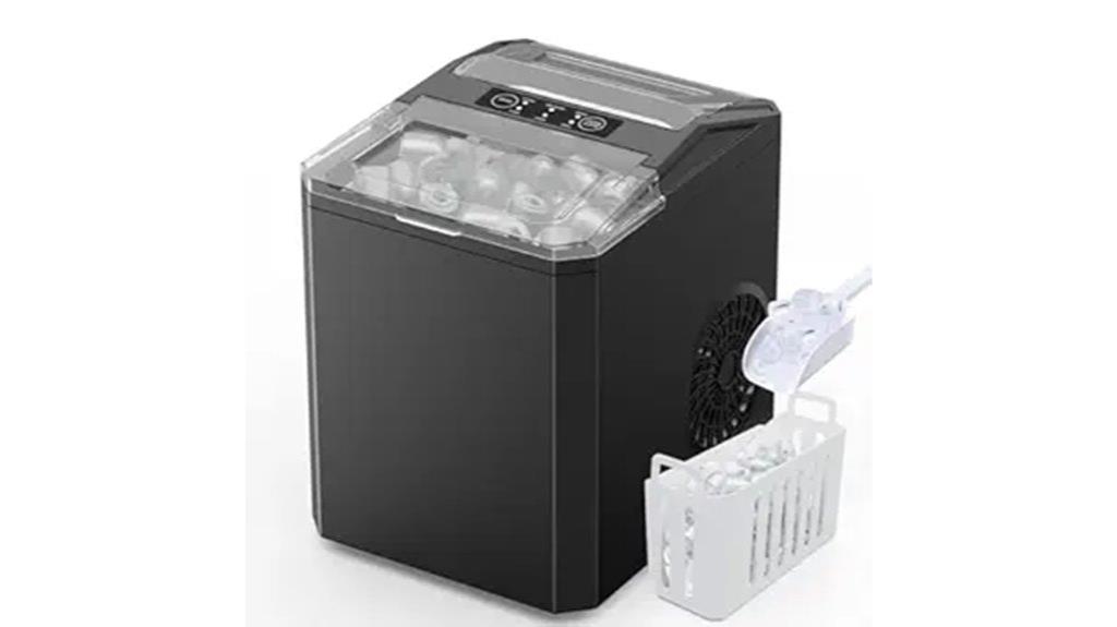 portable self cleaning ice maker
