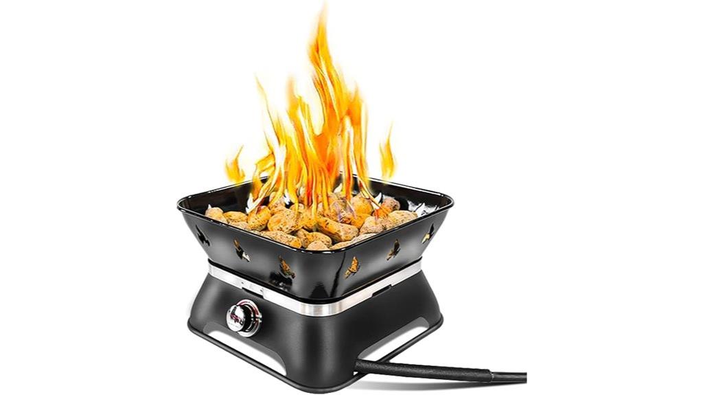 portable smokeless propane firepit