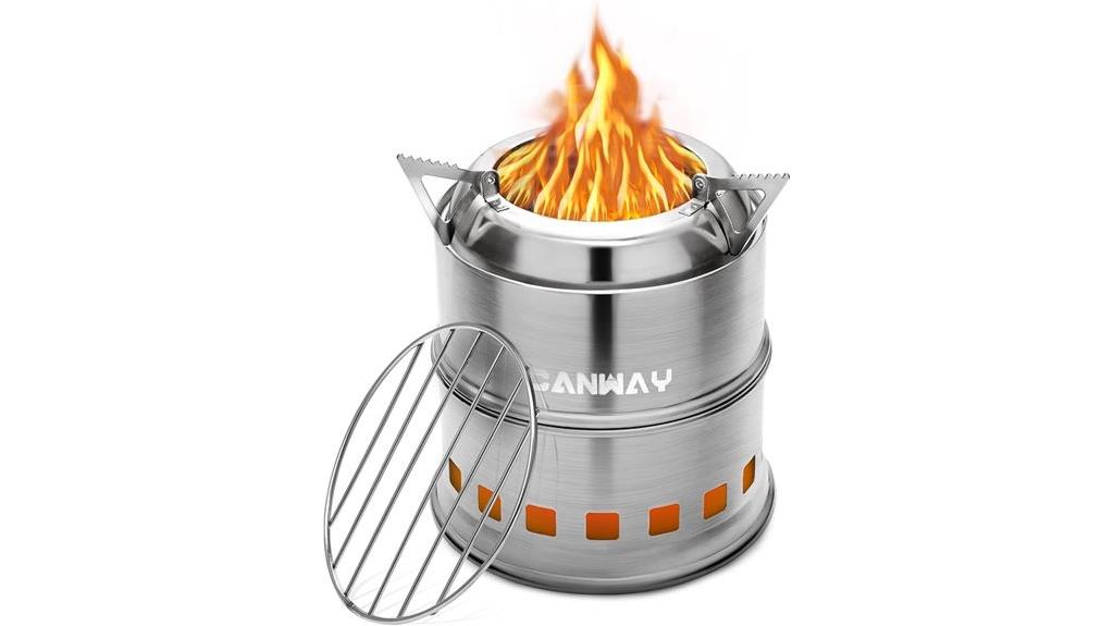 portable wood camping stove