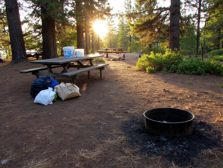 Food-Safe Campsite Cleanup to Prevent Animal Attractants