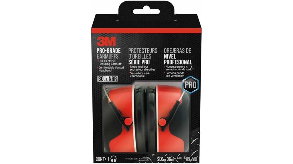 pro grade noise protection earmuff