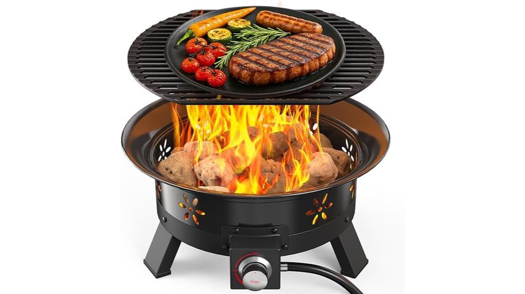 propane fire pit grill