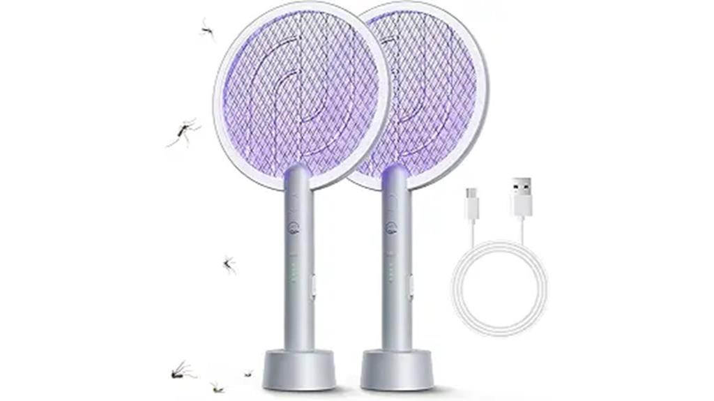 rechargeable bug zapper rackets