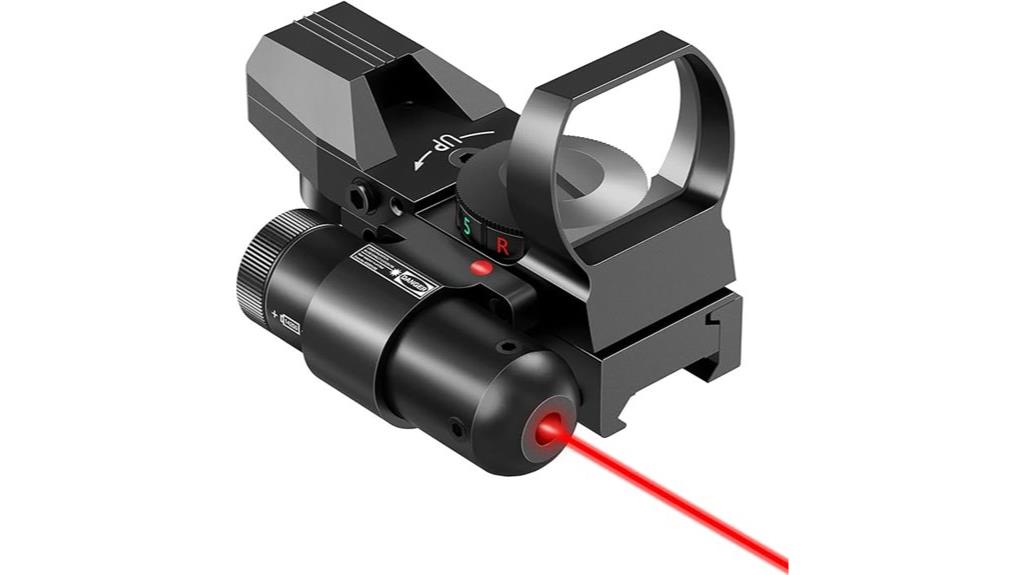 red dot sight with laser