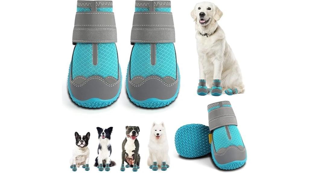 reflective dog shoes large