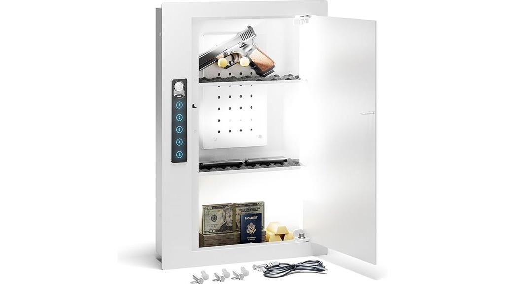 removable pegboard wall safe