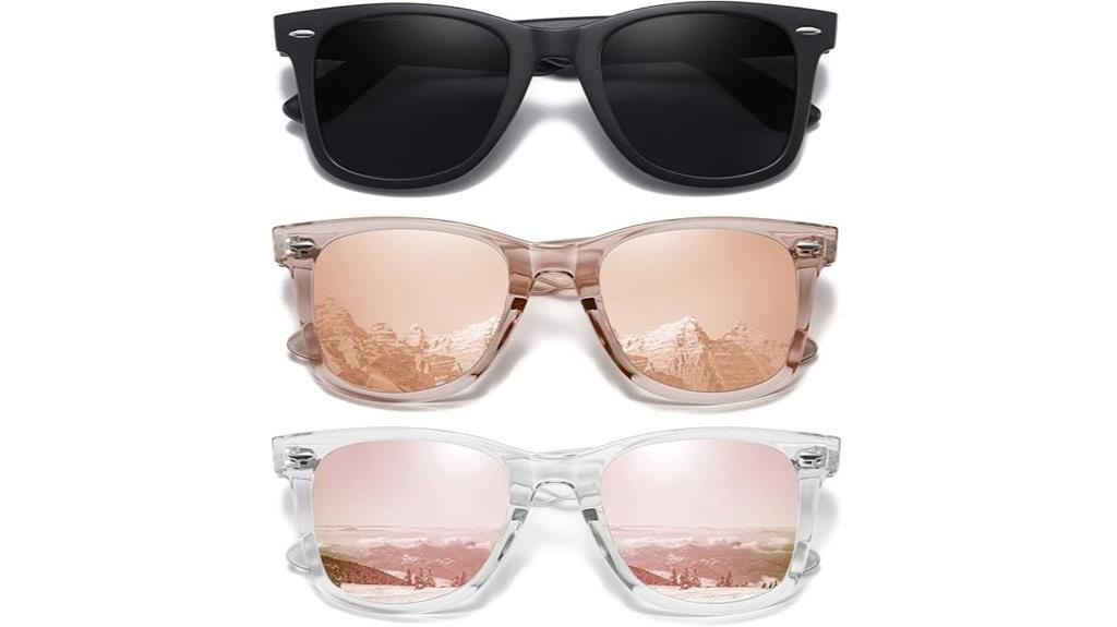 retro polarized sunglasses pack