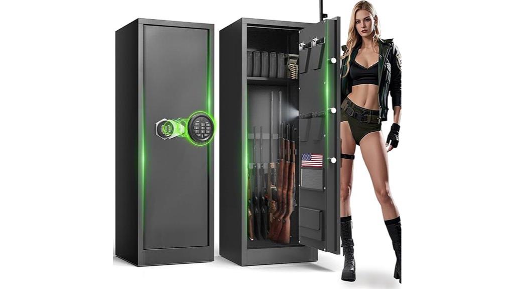 rifle cabinet with lock