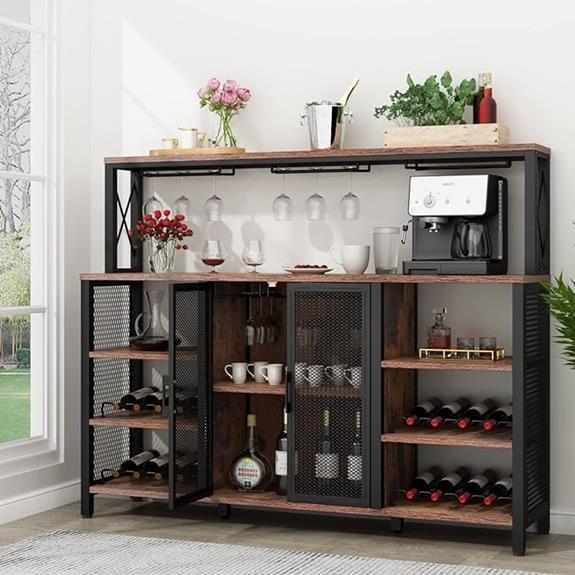 rustic wine bar cabinet